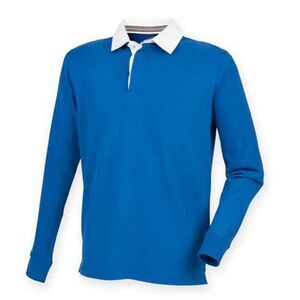 Front Row Mens  Rugby Shirt / Royal Blue